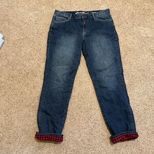 Eddie Bauer Boyfriend Flannel Jeans